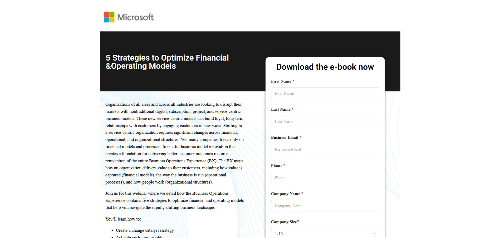 5 Strategies to Optimize Financial & Operating Models